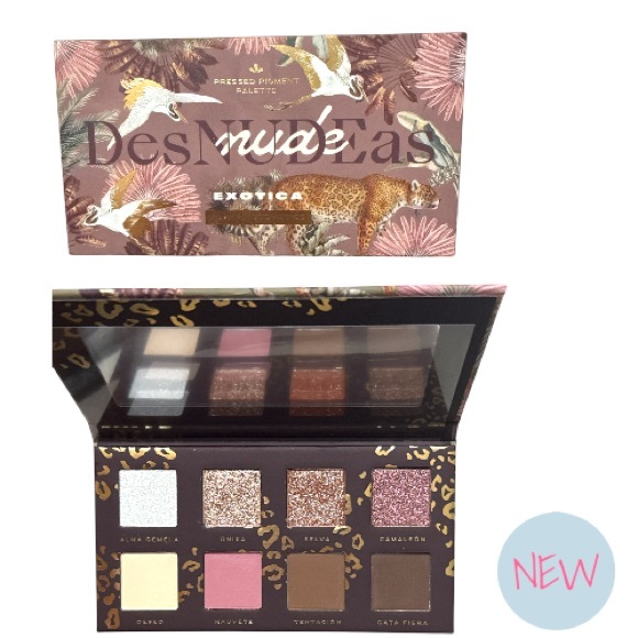 NUDE Exotica Eyeshadow Palette - Pink, Brown, Gold - Picture 1 of 1